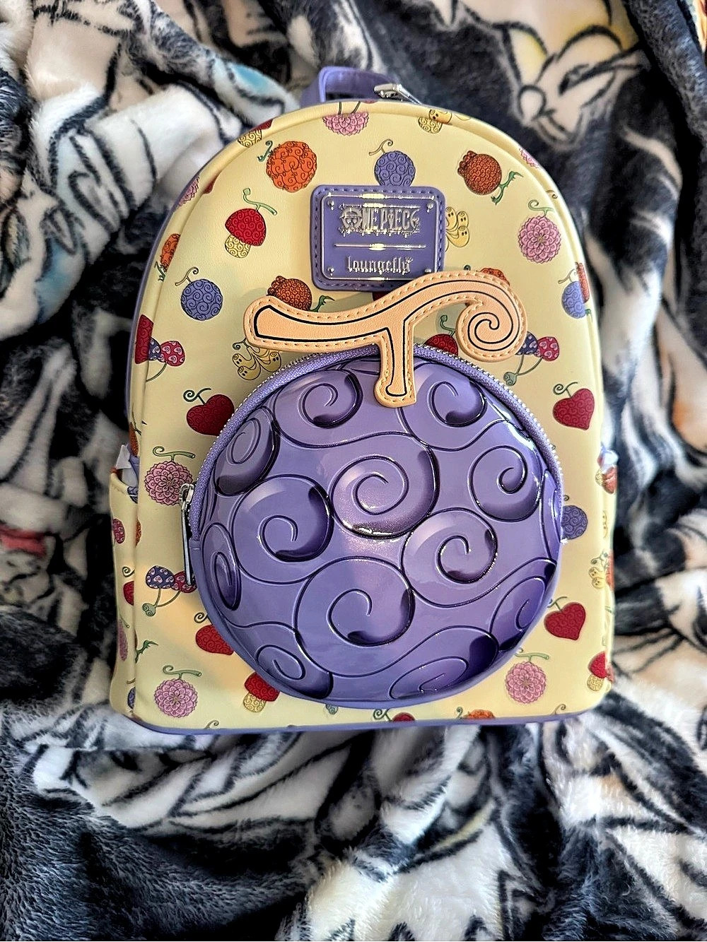 Loungefly One Piece Devil Fruit Allover Print Mini Backpack Devil Fruit Mini